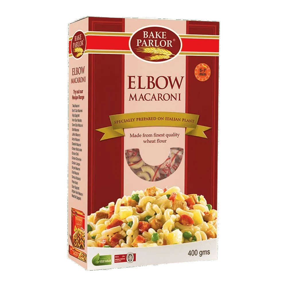 Bake Parlor Elbow Macaroni 400gm Box