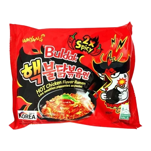 Samyang Buldak 2X Spicy Hot Chicken Flavor Ramen Noodle, 140gm