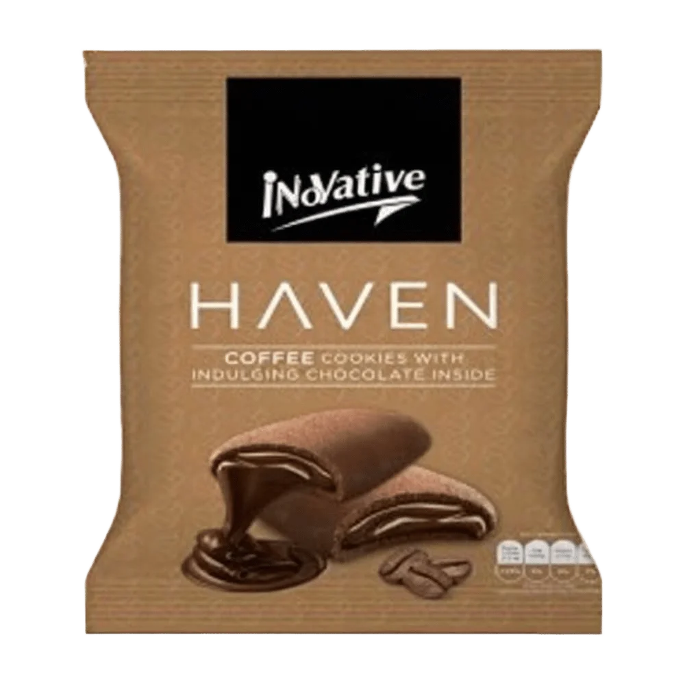 Innovative Haven Coffee Cookies With Chocolate Inside, Pouch