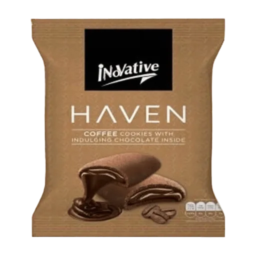 Innovative Haven Coffee Cookies With Chocolate Inside, Pouch