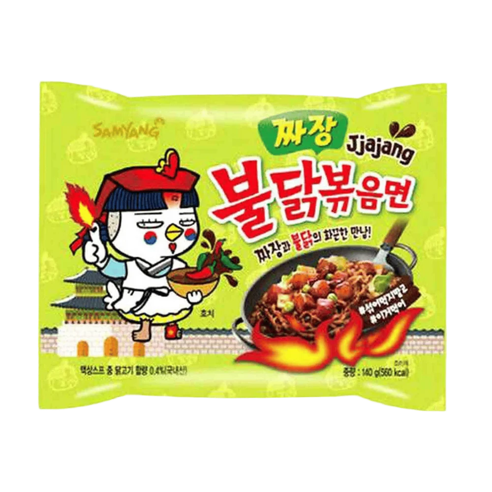 Samyyang Buldak Jjajang Hot Chicken Flavor Ramen Noodles Green