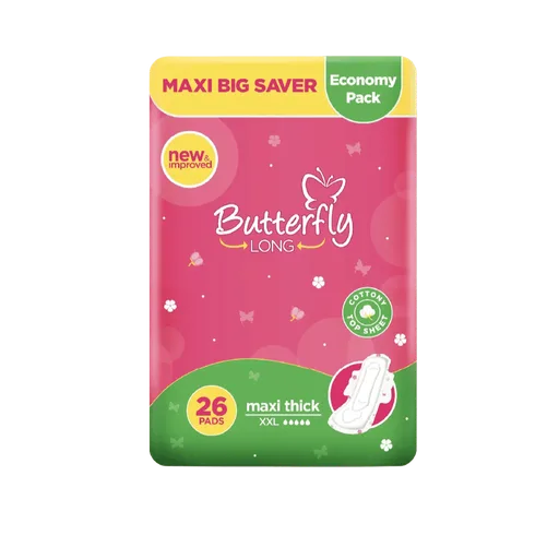 Butterfly Long Maxi Thick Napkins, XXL, 26-Pack