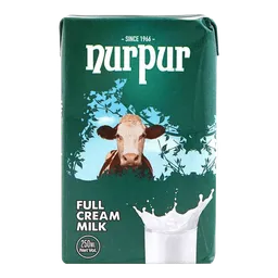 Nurpur Full Cream Milk Tetra Pack, 250ml