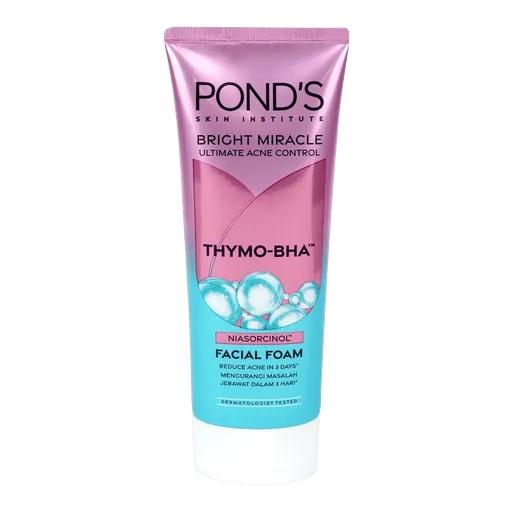 Pond's Bright Miracle Ultimate Acne Control Facial Foam With THYMO-BHA, 100g