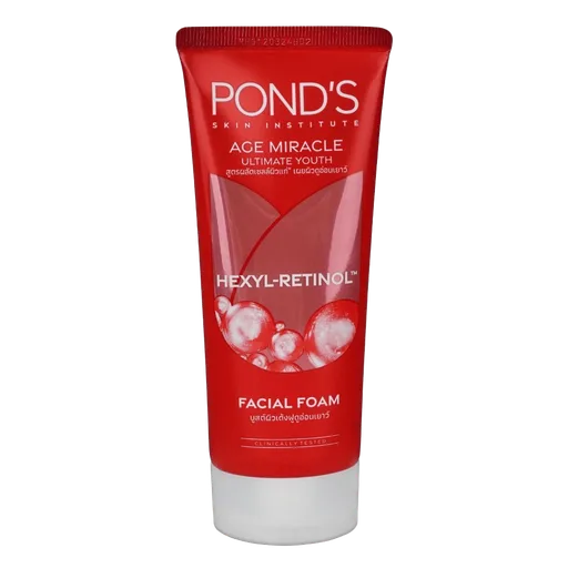 Pond's Age Miracle Ultimate Youth Hexyl-Retinol Facial Foam, 90g