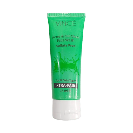 Vince Acne Oil Clear Face Wash Sulfate Free 75ml