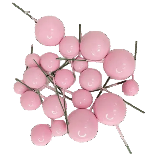 Pink Faux Balls ( 20 PCS )
