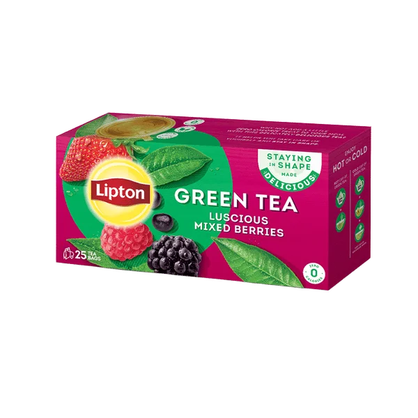 Lipton Green Tea Luscious Mixed Berries Tea Bags 25s
