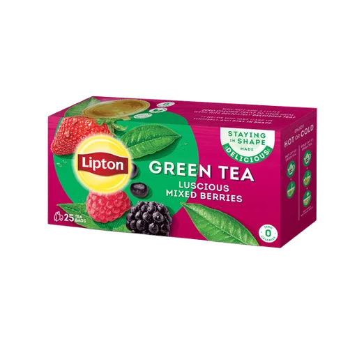 Lipton Green Tea Luscious Mixed Berries Tea Bags 25s