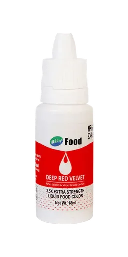 Milkyz Food Liquid Food Color Deep Red 18ML Dropper Bottle