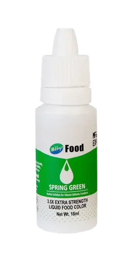 Milkyz Food Liquid Food Color Spring Green 18ML Dropper Bottle