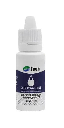 Milkyz Food Liquid Food Color Deep Royal Blue 18ML Dropper Bottle