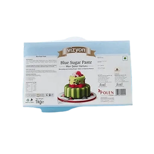 Vizyon Blue Sugar Paste Fondant 1KG