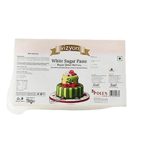Vizyon White Sugar Paste Fondant 1KG