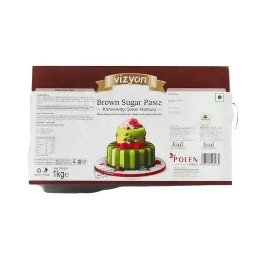Vizyon Brown Sugar Paste Fondant 1KG