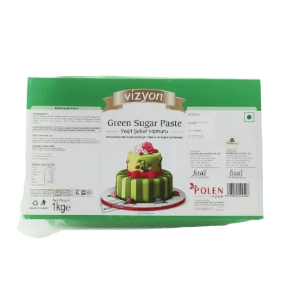Vizyon Green Sugar Paste Fondant 1KG