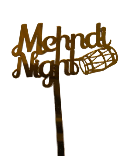 Mehndi Night Cake Topper