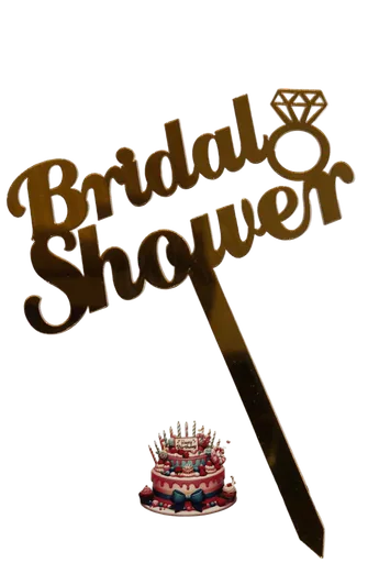 Bridal Shower Cake Topper