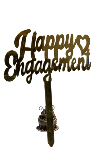 Happy Engangement Cake Topper