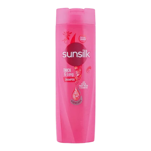 Sunsilk Thick & Long Keratin Yogurt Protein & Coconut Oil Shampoo, 185ml