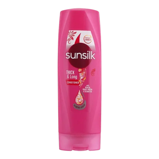 Sunsilk Thick & Long Keratin Yogurt Protein & Coconut Oil Conditioner, Super-Mix, 180ml
