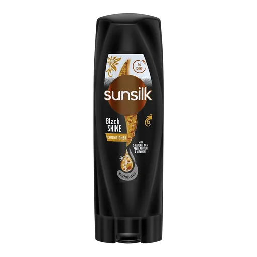 Sunsilk Black Shine 5 Naturals Oils, Pearl Protein & Vitamin E Conditioner, 180ml