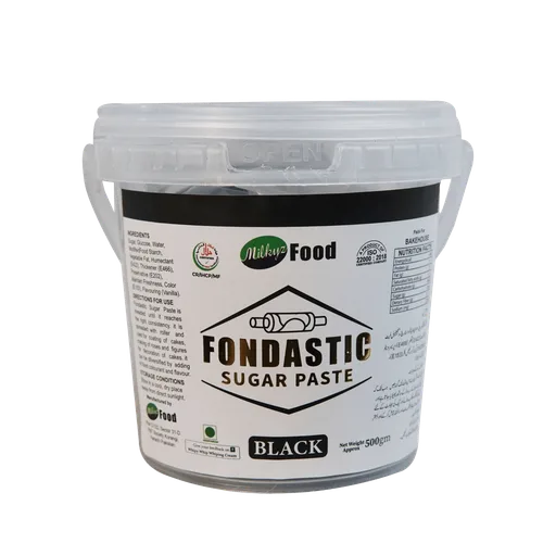 Milkyz Food Fondastic Black Fondant Sugar Paste 500gm