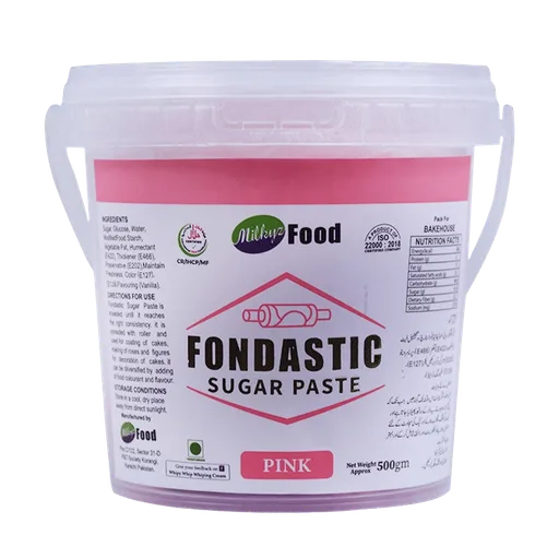 Milkyz Food Fondastic Pink Fondant Sugar Paste 500gm