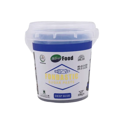Milkyz Food Fondastic Deep Blue Fondant Sugar Paste 250gm