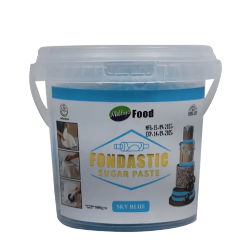 Milkyz Food Fondastic Sky Blue Fondant Sugar Paste 500gm