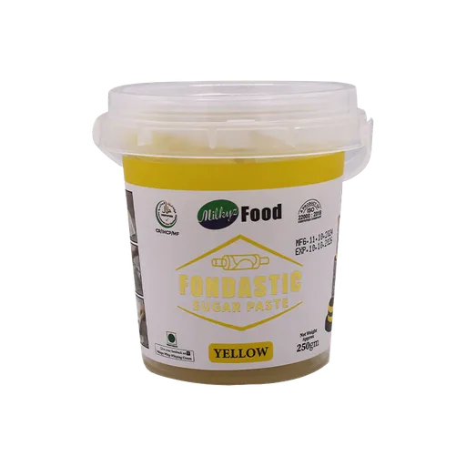 Milkyz Food Fondastic Yellow Fondant Sugar Paste 250gm