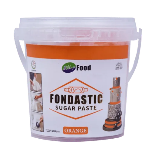 Milkyz Food Fondastic Orange Fondant Sugar Paste 500gm