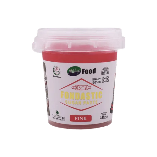 Milkyz Food Fondastic Pink Fondant Sugar Paste 250gm