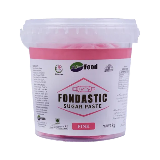 Milkyz Food Fondastic Pink Fondant Sugar Paste 1Kg