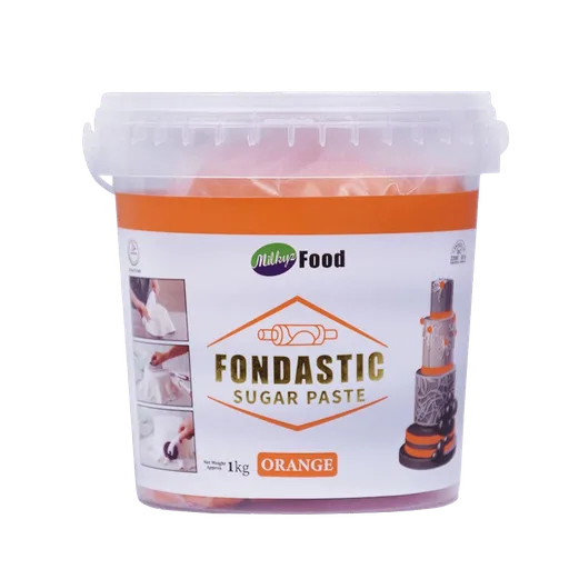 Milkyz Food Fondastic Orange Fondant Sugar Paste 1Kg