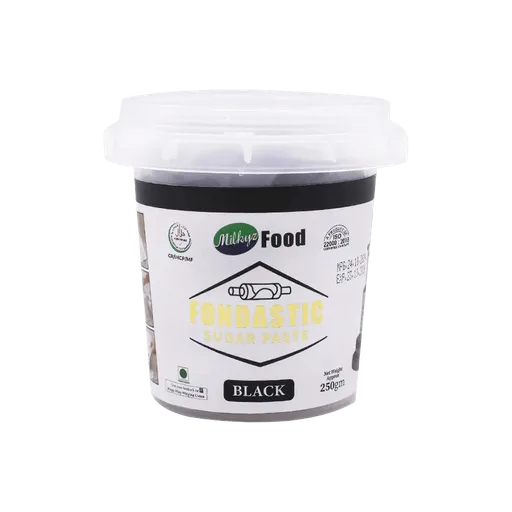 Milkyz Food Fondastic Black Fondant Sugar Paste 250gm