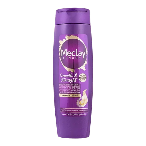 Meclay London Collagen Keratin Elastin Smooth & Straight Shampoo, For Frizz-Free Straight Shiny Hair, 360ml