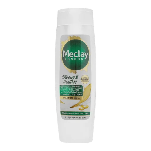 Meclay London Hair Nanomax Treatment Strong & Healthy Shampoo, Repairs Hair Damage, 360ml