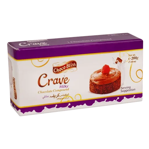 Crave Choco Bliss Milk Chocolate Compound, 200g