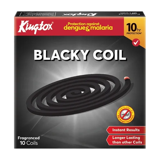 Kingtox Blacky Mosquito Repellant Coil, 10-Pack