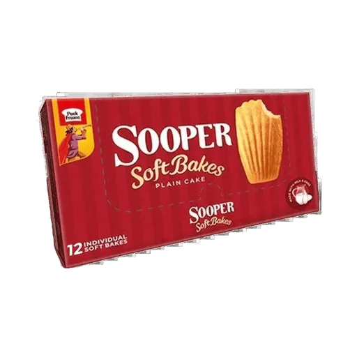 Peek Freans Sooper Soft Bakes Plain Cake - 12 Piece Pack
