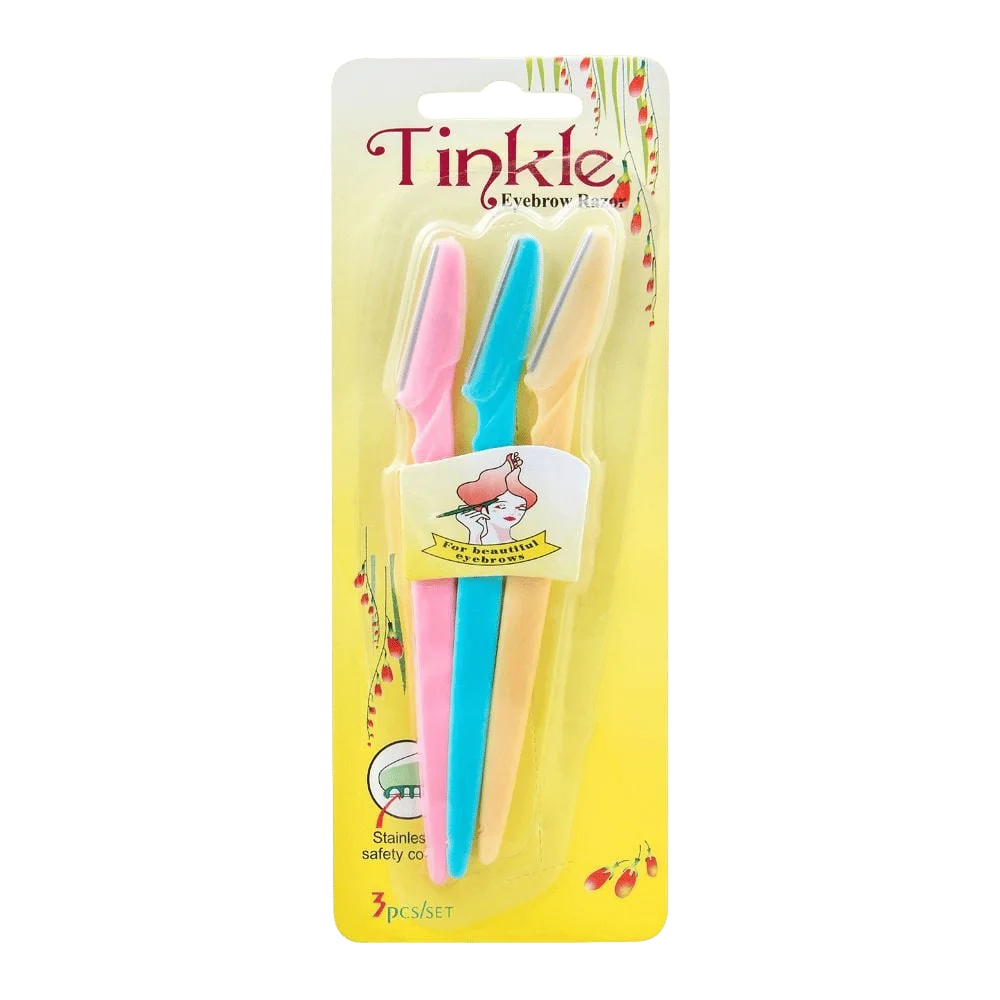 Tinkle Women Facial Eyebrow Razor, Face, 3 Pieces
