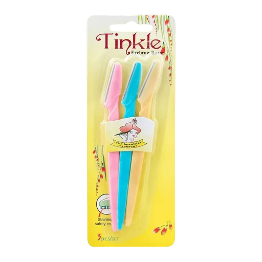 Tinkle Women Facial Eyebrow Razor, Face, 3 Pieces 