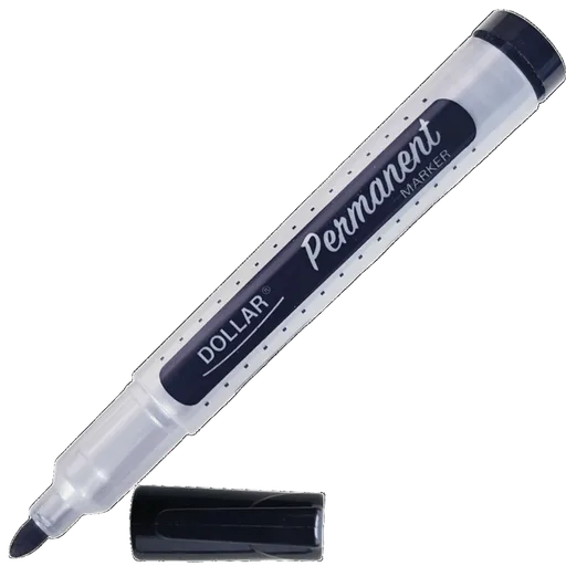 Dollar Black Permanent Marker