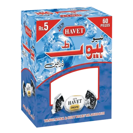 Havet Drops, Ice Toffee, Hoist, 60 Pieces