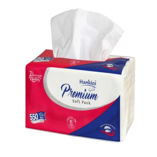 Hankies Premium Soft Pack – 550 Tissues