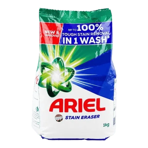 Ariel Original Powerful Blue Formula Laundry Detergent Washing Powder, 1kg