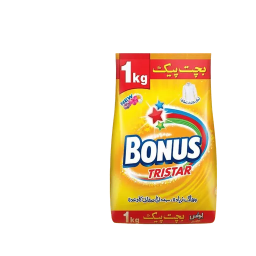 Bonus Tri Star Detergent Powder, 1KG