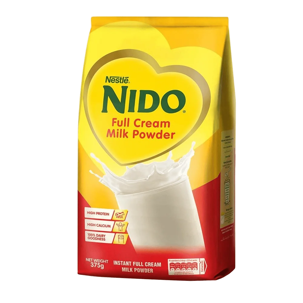 Nido Instant Full Cream Milk Powder, 375g Pouch