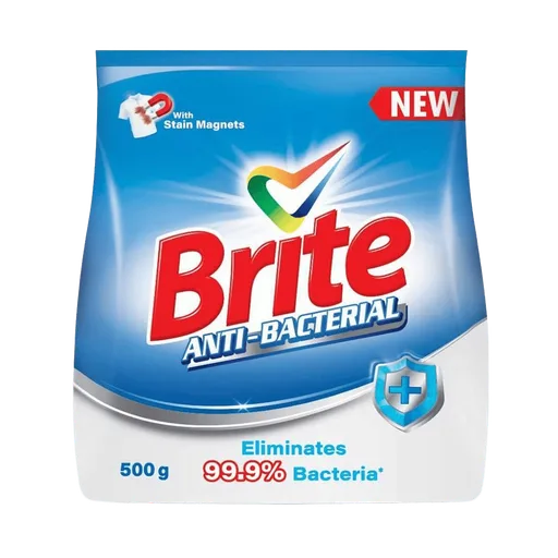 Brite Anti-Bacterial Detergent Powder, 500g